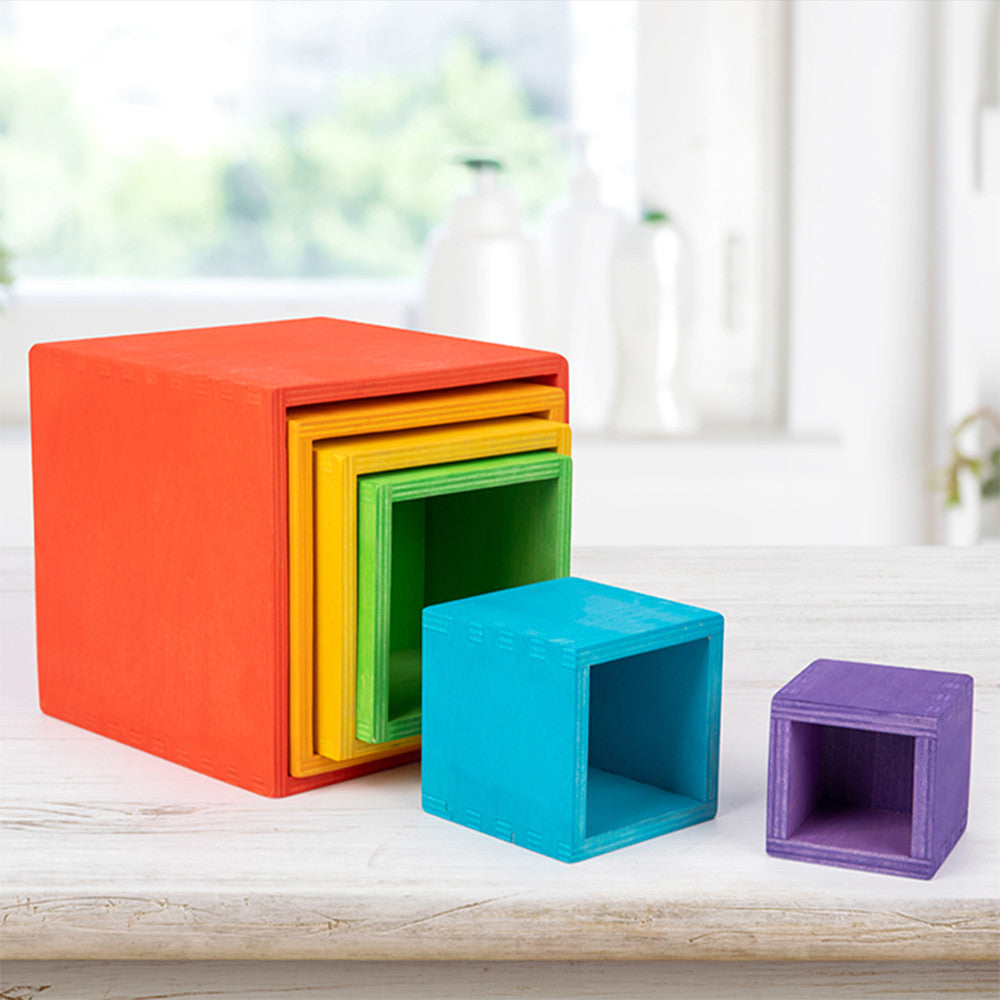 Szivárvány dobozos Montessori fajáték Másodlagos kép