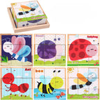 Fakocka puzzle, kirakós fajáték