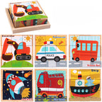 Fakocka puzzle, kirakós fajáték