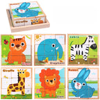 Fakocka puzzle, kirakós fajáték