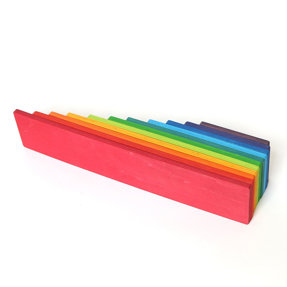 Set de construcție cu jucării din lemn „Curcubeul Montessori” Imagine secundară a produsului
