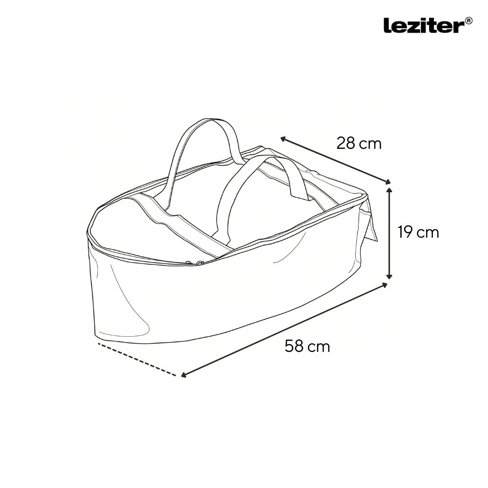 Etetőhajó táska C,X,Z,V modellekhez 58x28x19 cm zöld Másodlagos kép