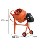Mixer 140 betonkeverő 220V 550W 140 l