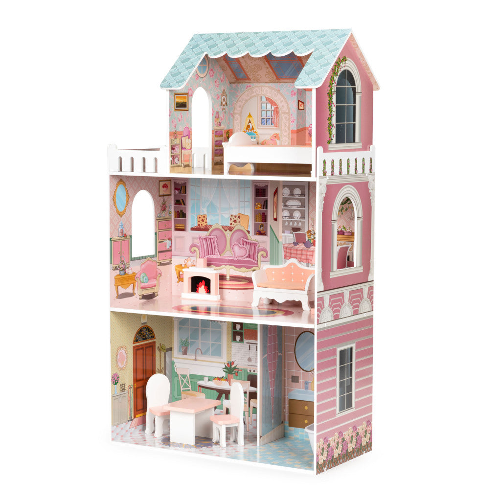 Barbie babaház bútorral
