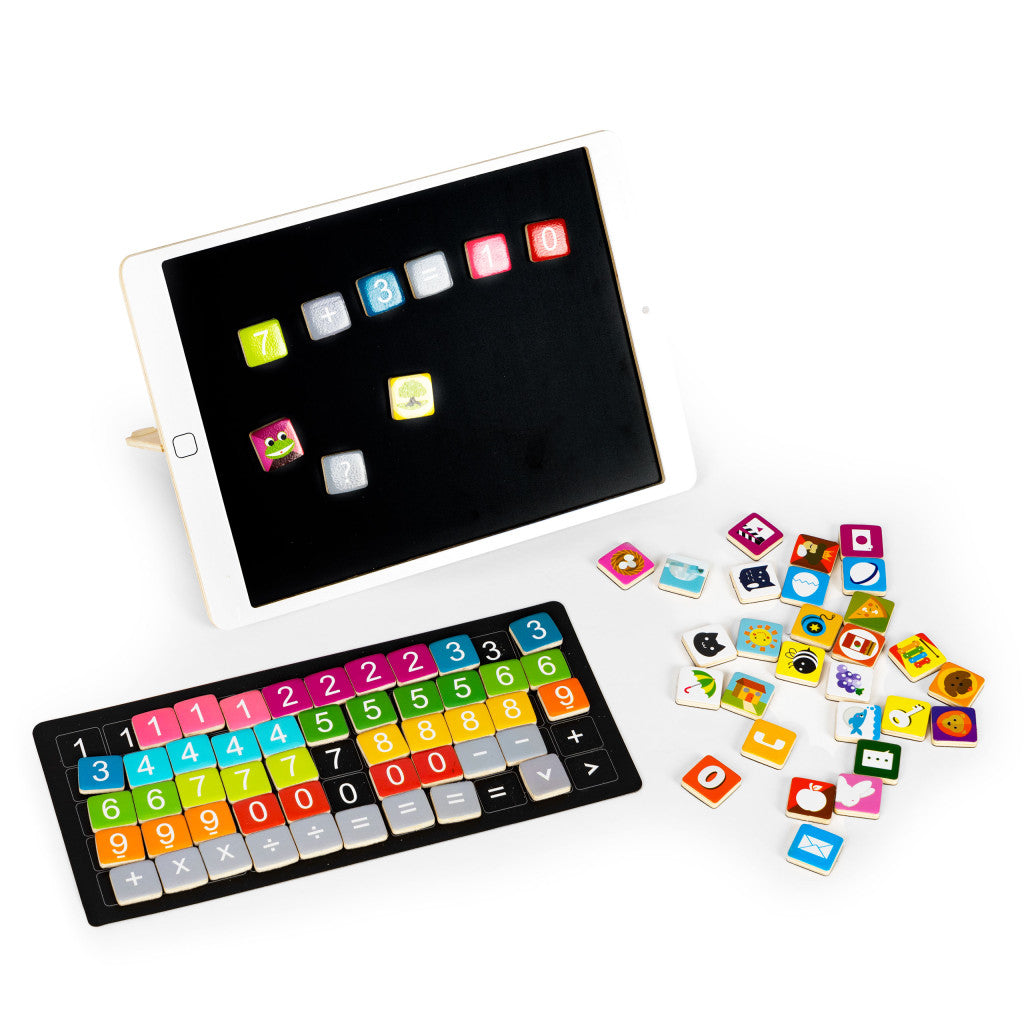 Mágneses fa tablet számokkal