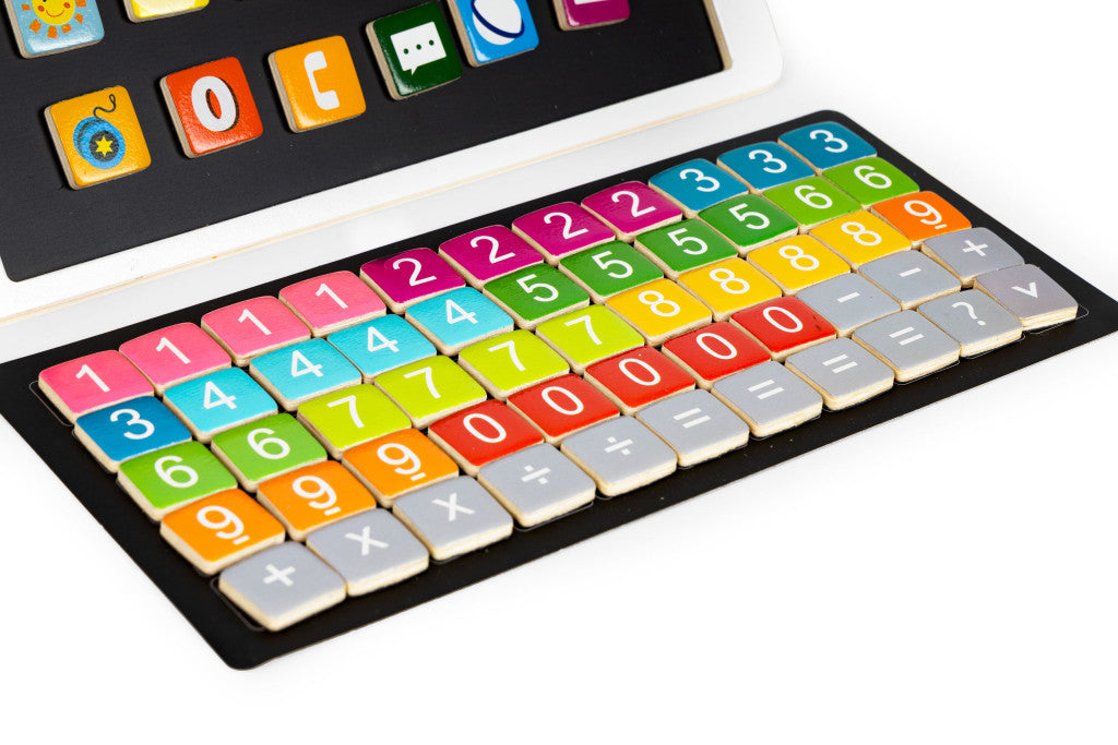 Mágneses fa tablet számokkal