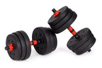 Állítható súlyzók 2x10 kg-os súlyzószett 20 kg-os rúd