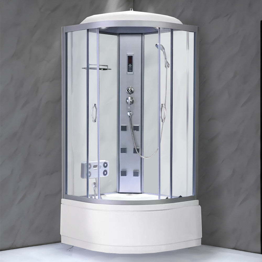 Cabina dus cu hidromasaj Mila 90x90 cm, curbata Imagine secundară a produsului