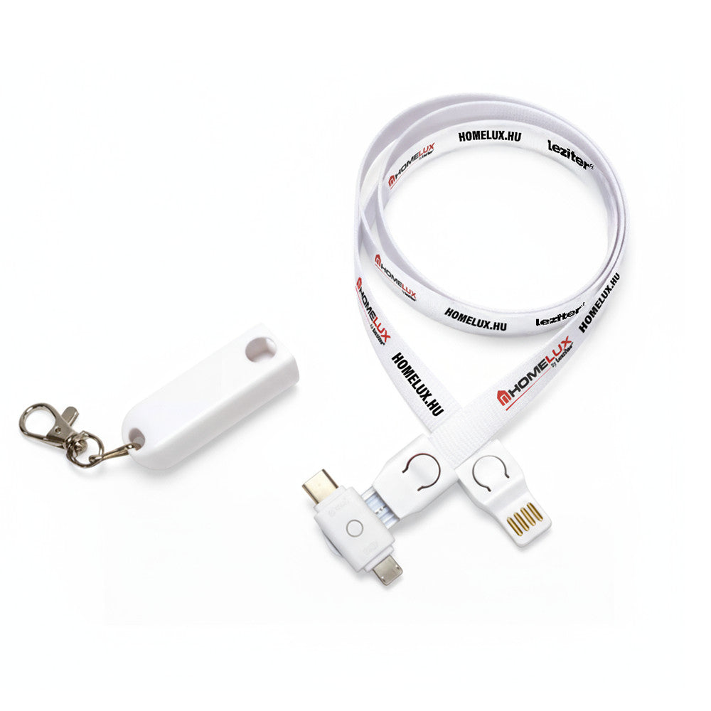 Homelux nyakpánt 3 az 1-ben USB töltőkábel 90 cm Fő kép