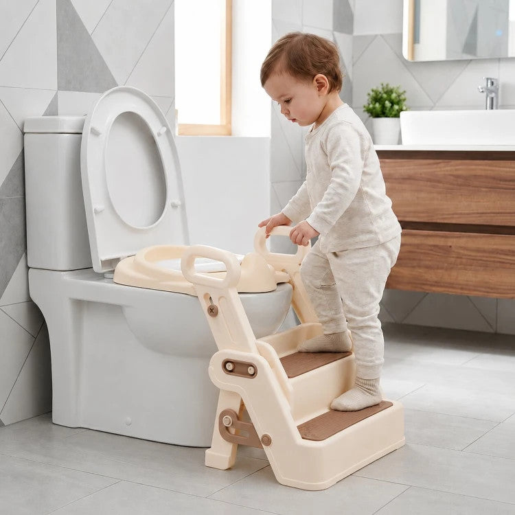 WC-ülőke fellépővel és fogantyúkkal gyerekeknek Másodlagos kép