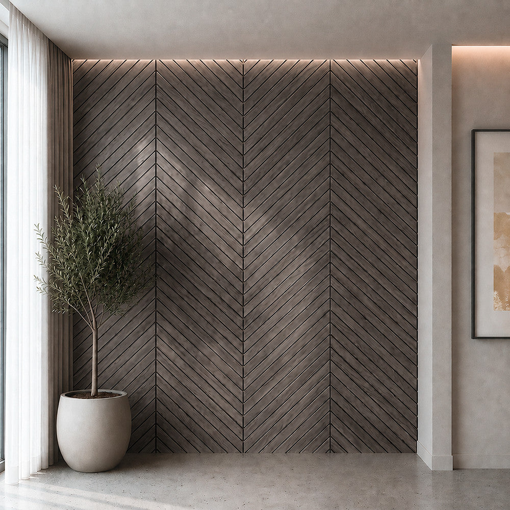 Akusztikus falpanel Deco I olajos tölgy hatású 260x60x1,8 cm Másodlagos kép