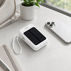 Powerbank napelemmel 4 töltőkábellel 6000mAH