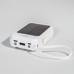Powerbank napelemmel 4 töltőkábellel 6000mAH