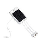 Powerbank napelemmel 4 töltőkábellel 6000mAH