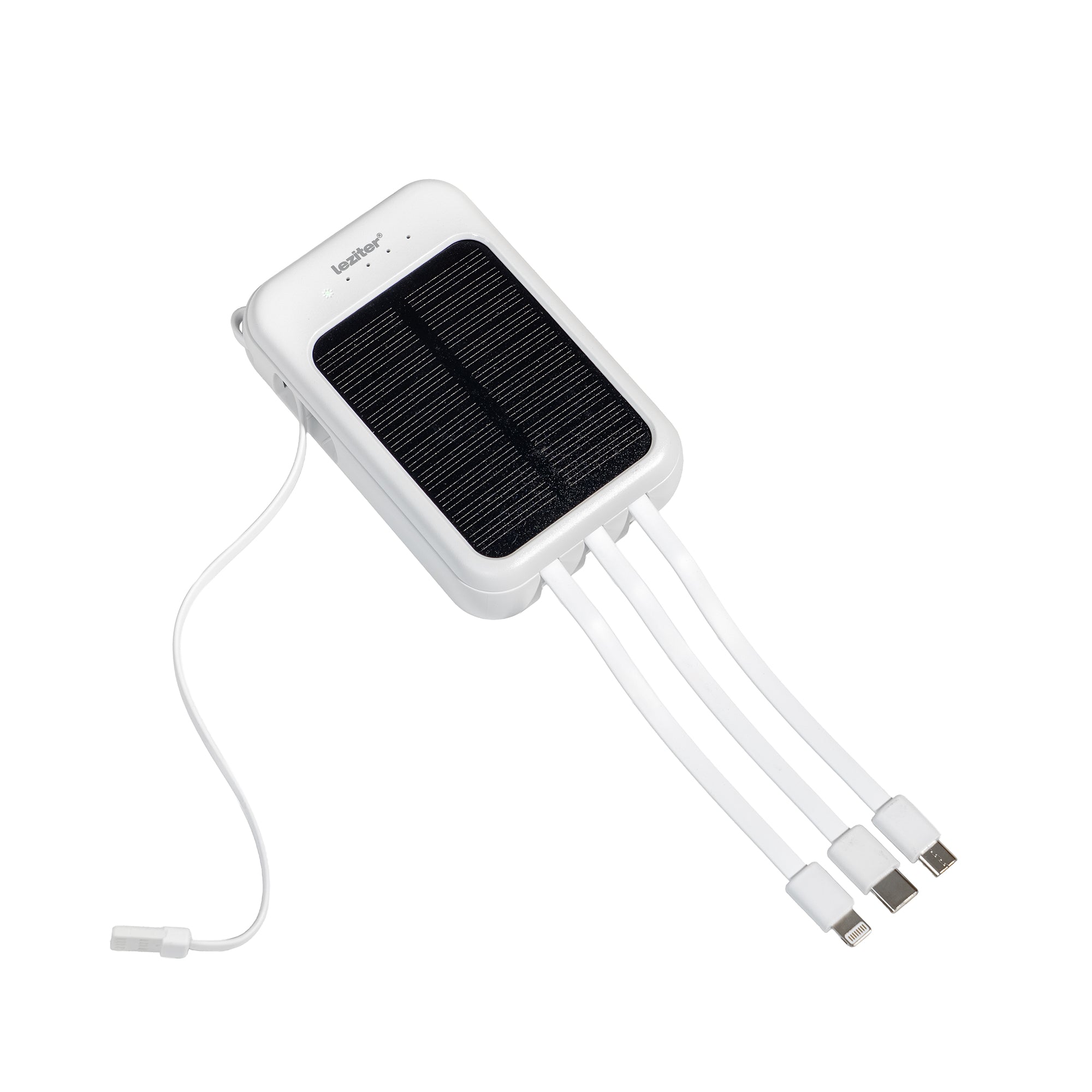 Powerbank napelemmel 4 töltőkábellel 6000mAH
