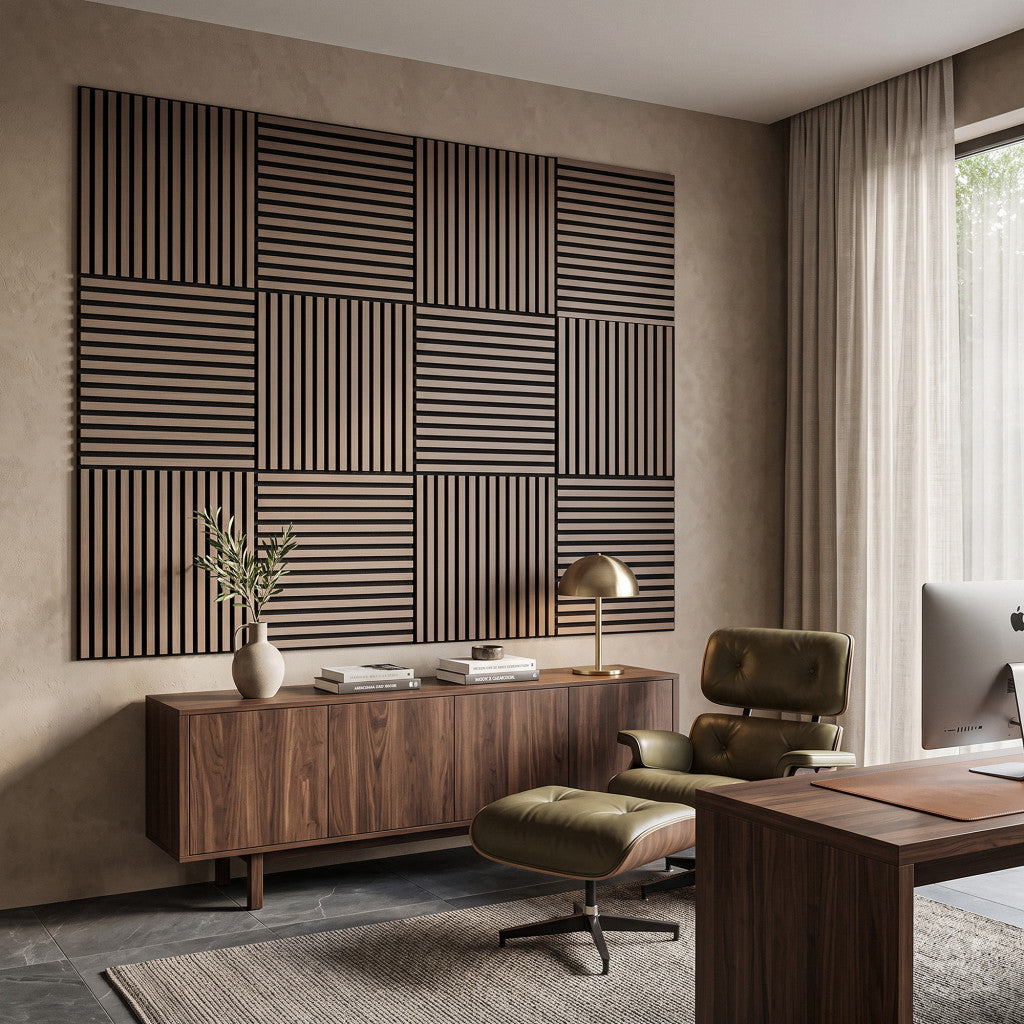 Akusztikus falpanel Deco II olajos tölgy hatású 60x60x1,8 cm Másodlagos kép