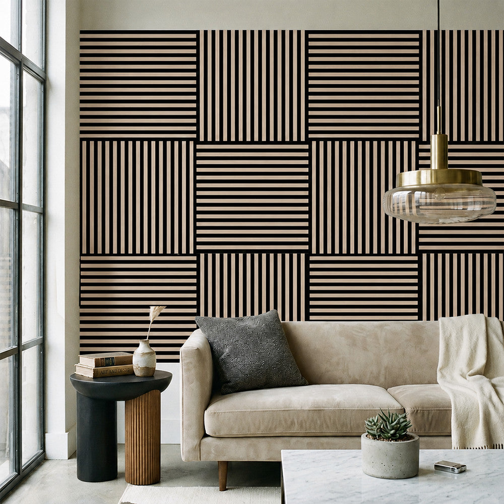 Akusztikus falpanel Deco II olajos tölgy hatású 60x60x1,8 cm Másodlagos kép
