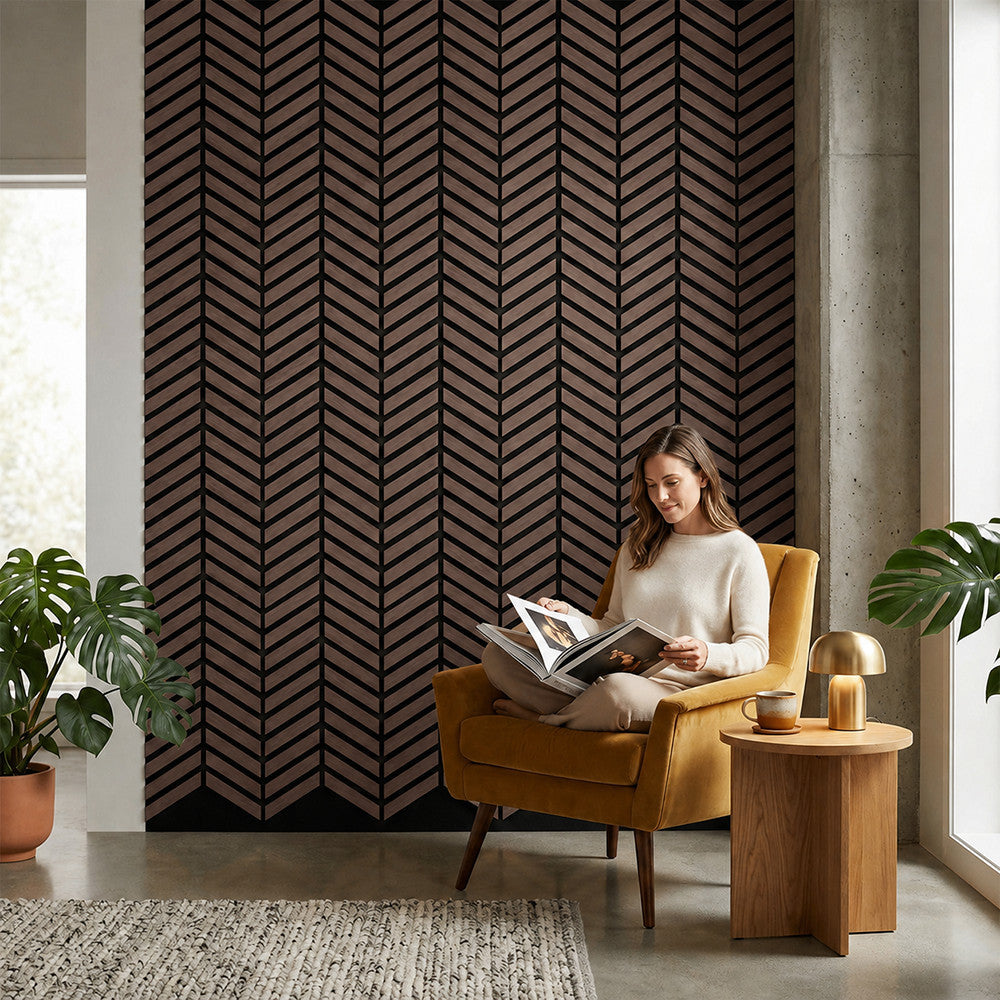 Akusztikus falpanel Deco XII olajos tölgy hatású 60x60x1,8 cm Másodlagos kép