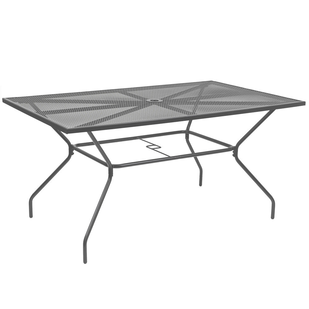 Melfi fém mesh kerti asztal 150x90x75 cm Fő kép
