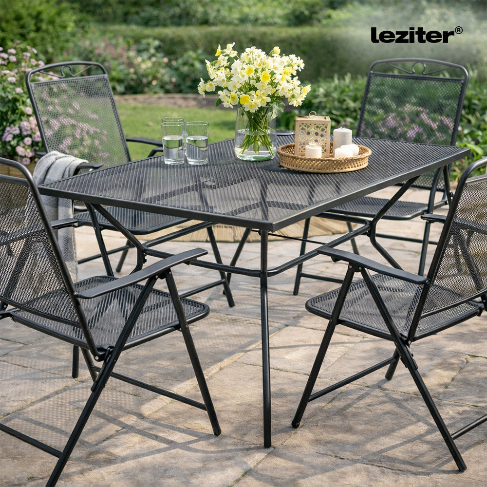 Melfi fém mesh kerti asztal 150x90x75 cm Másodlagos kép