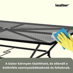 Melfi fém mesh kerti asztal 150x90x75 cm
