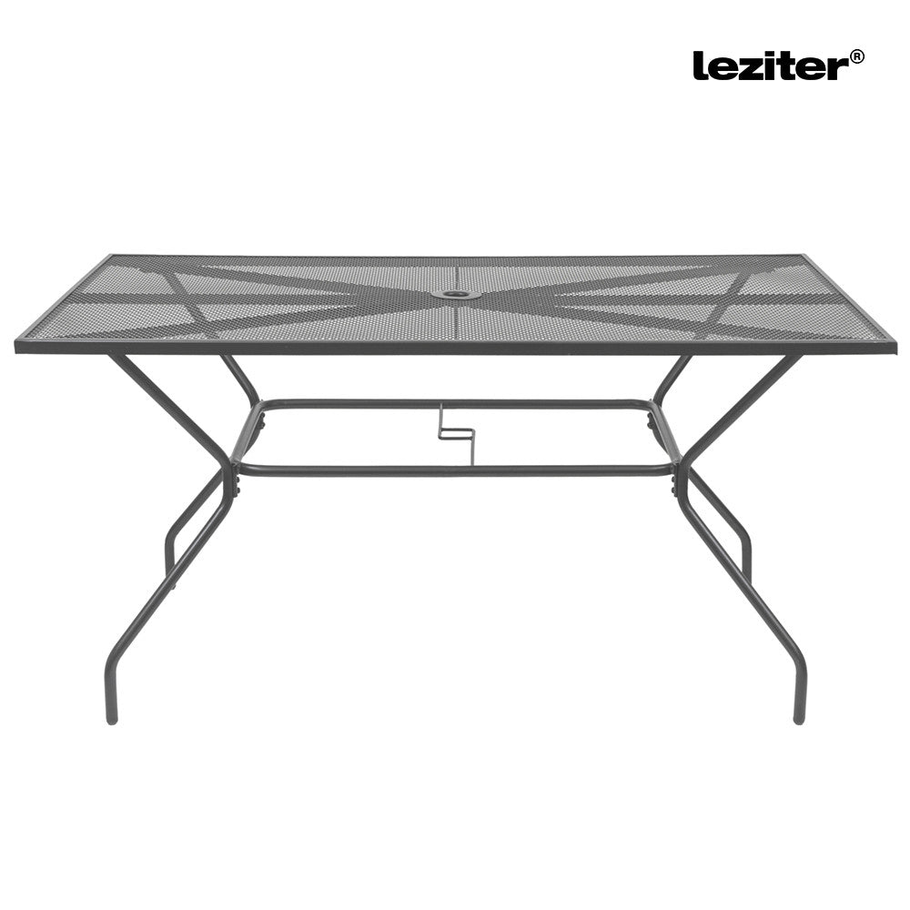 Melfi fém mesh kerti asztal 150x90x75 cm