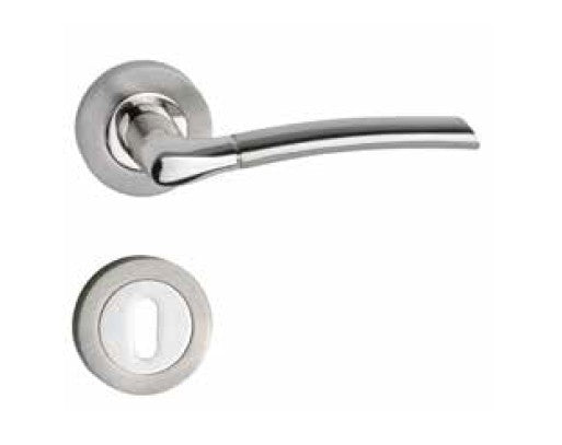 Króm-inox körrozettás BB kilincs Fő kép