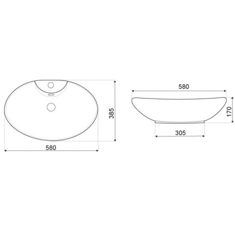 KR-139 kerámia design mosdó Másodlagos kép