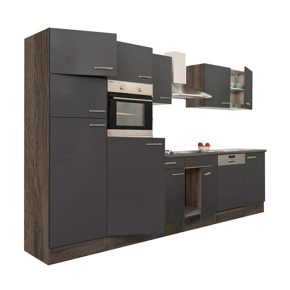 Mobilă de bucătărie Yorki 340 cu frigider cu congelator superior Imagine secundară a produsului