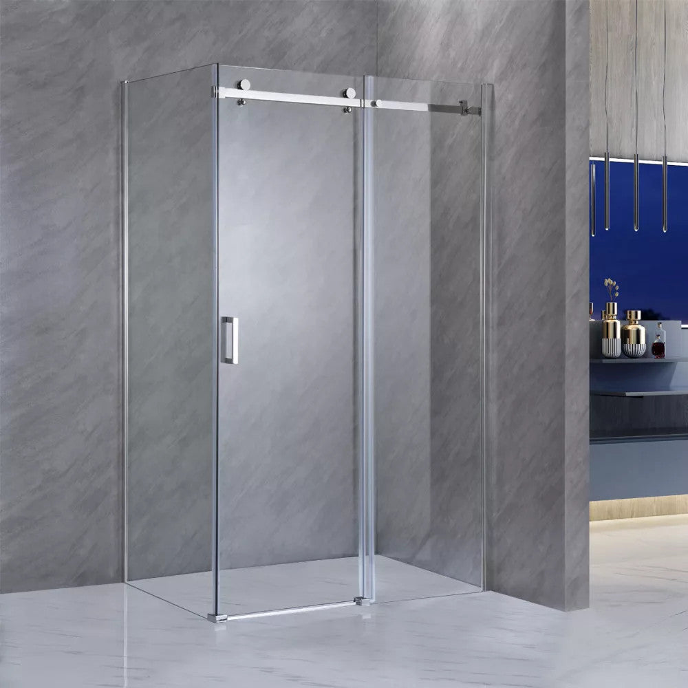 Cabină de duș asimetrică Bold-in 80x120 cm fără cădiță de duș Imagine secundară a produsului