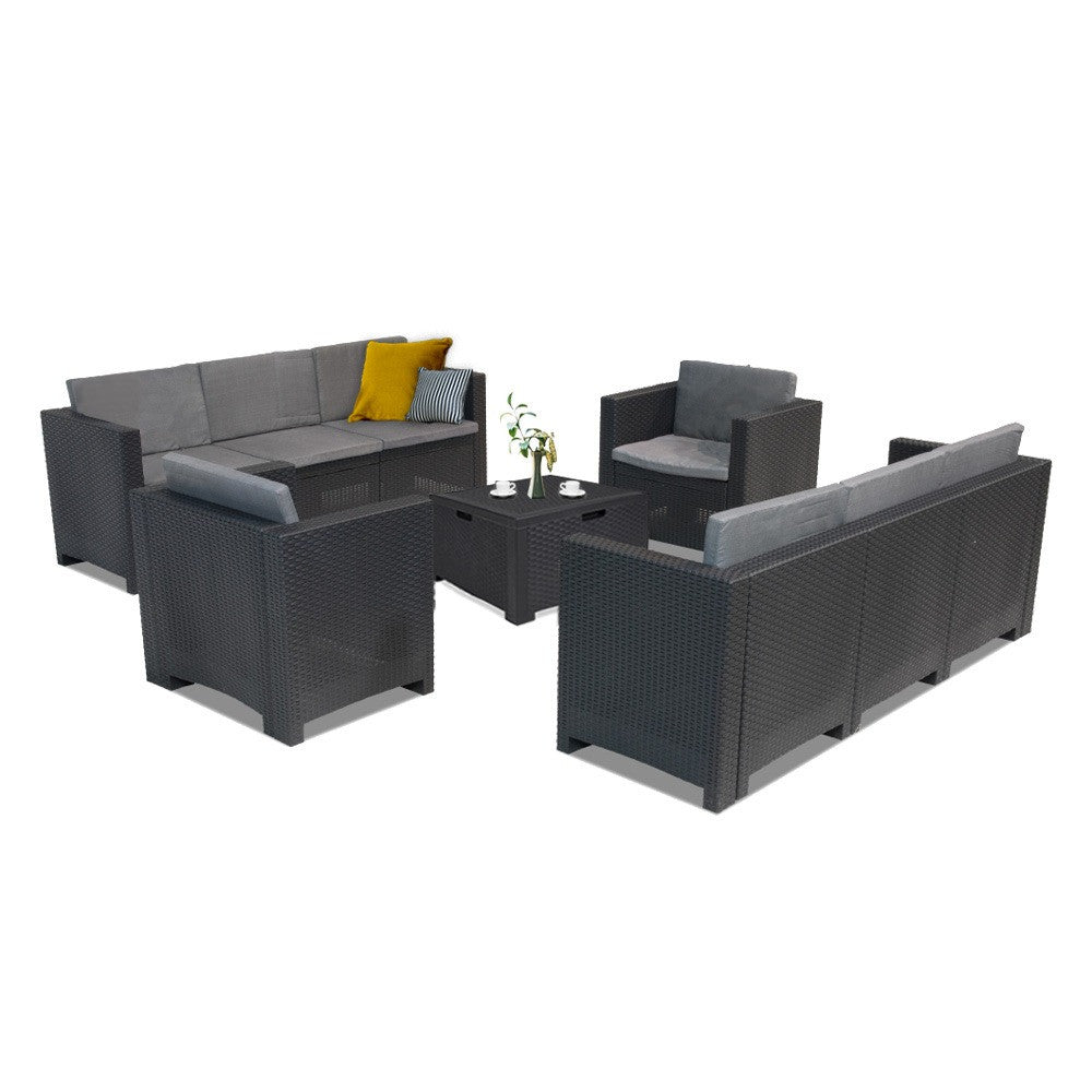 Set mobilier de grădină City Large cu 8 locuri Imagine secundară a produsului