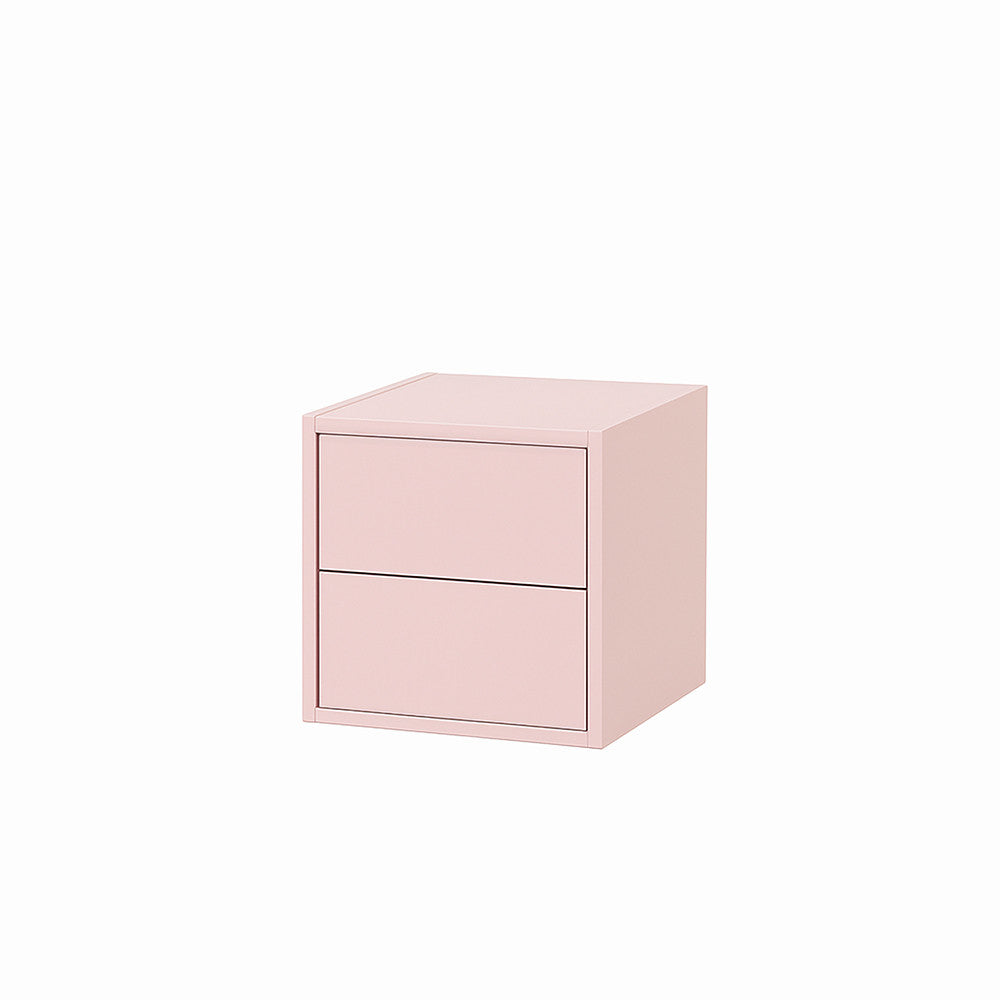 Boxie 2 fiókos fali szekrény 40x40x37 cm pink