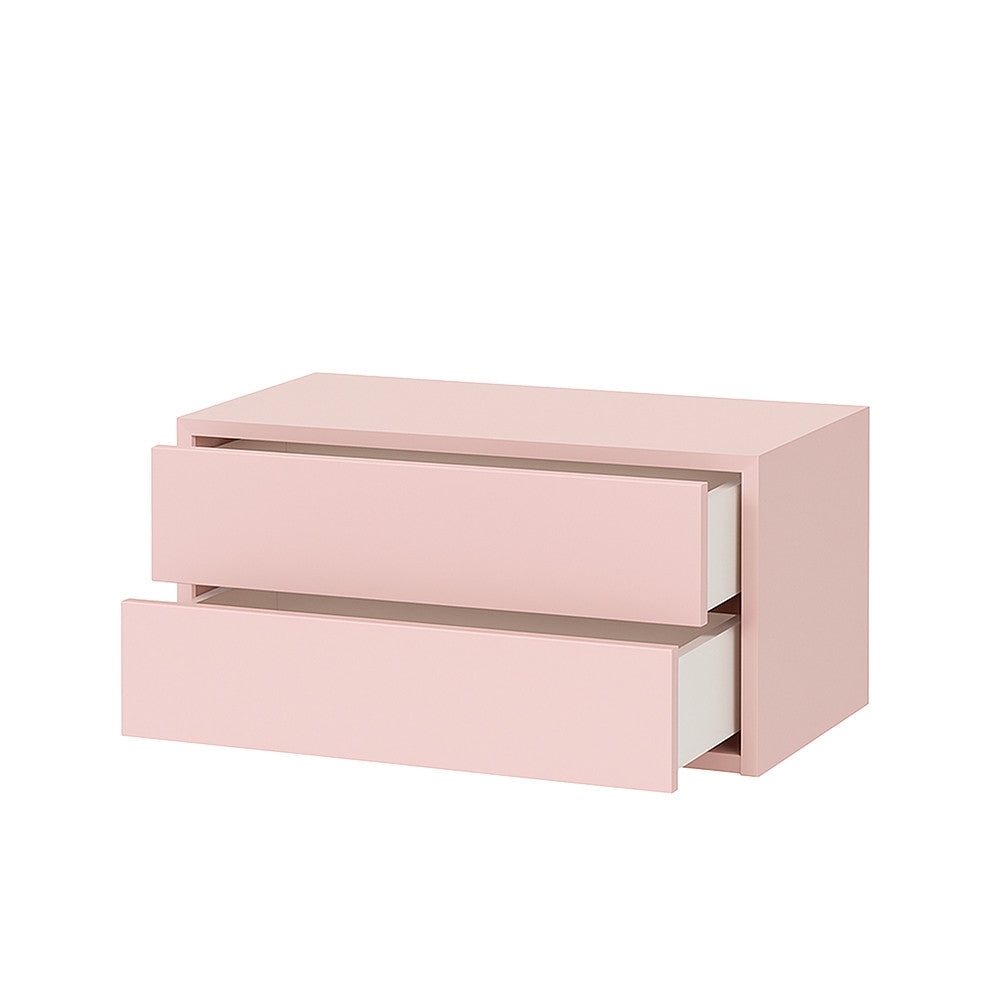 Boxie 2 fiókos fali szekrény 40x80x37 cm pink