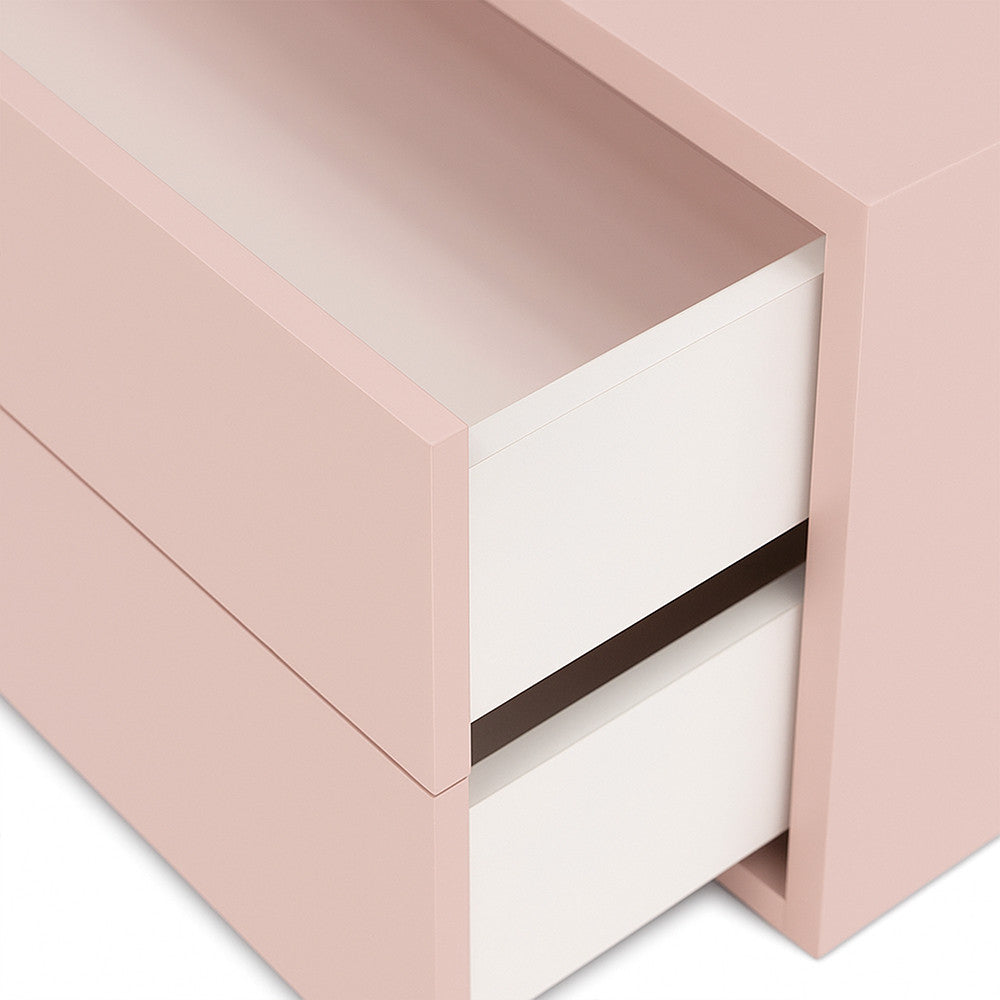 Boxie 2 fiókos fali szekrény 40x80x37 cm pink