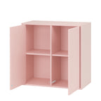 Boxie 2 ajtós fali szekrény 80x80x37 cm pink