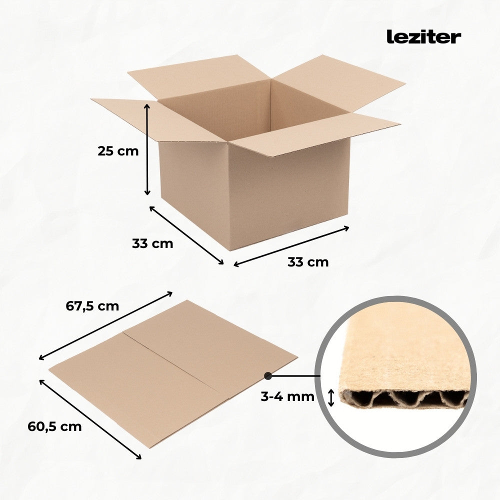 Cutie de carton 33x33x25 cm Imagine secundară a produsului