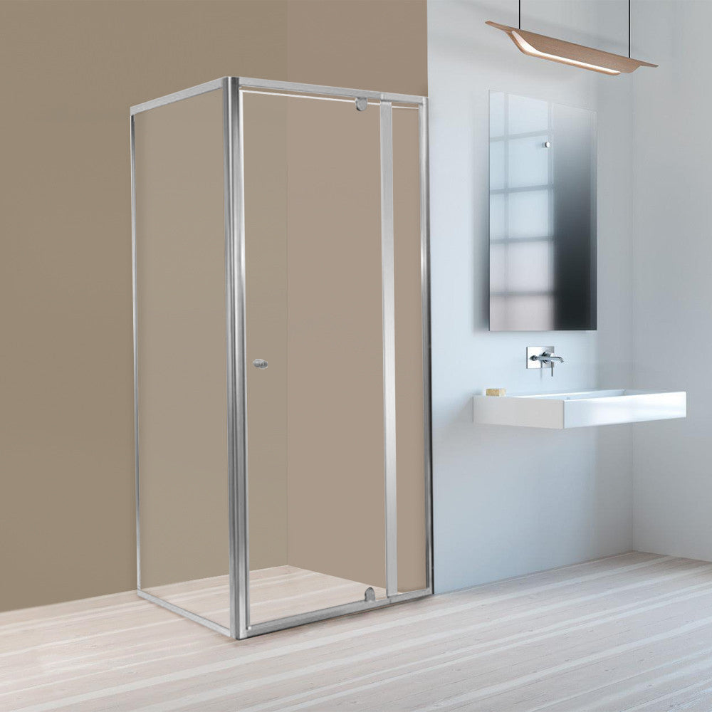 Flexi 90x90 cm sarokba szerelhető szögletes zuhanykabin zuhanytálca nélkül Másodlagos kép