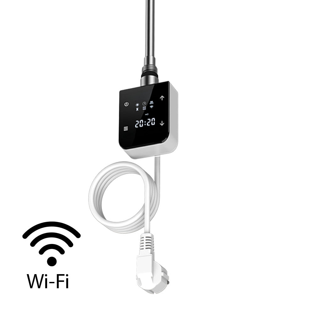 Wifi-s fűtőpatron törölközőszárító radiátorhoz digitális hőfokszabályozóval 600W fehér Fő kép