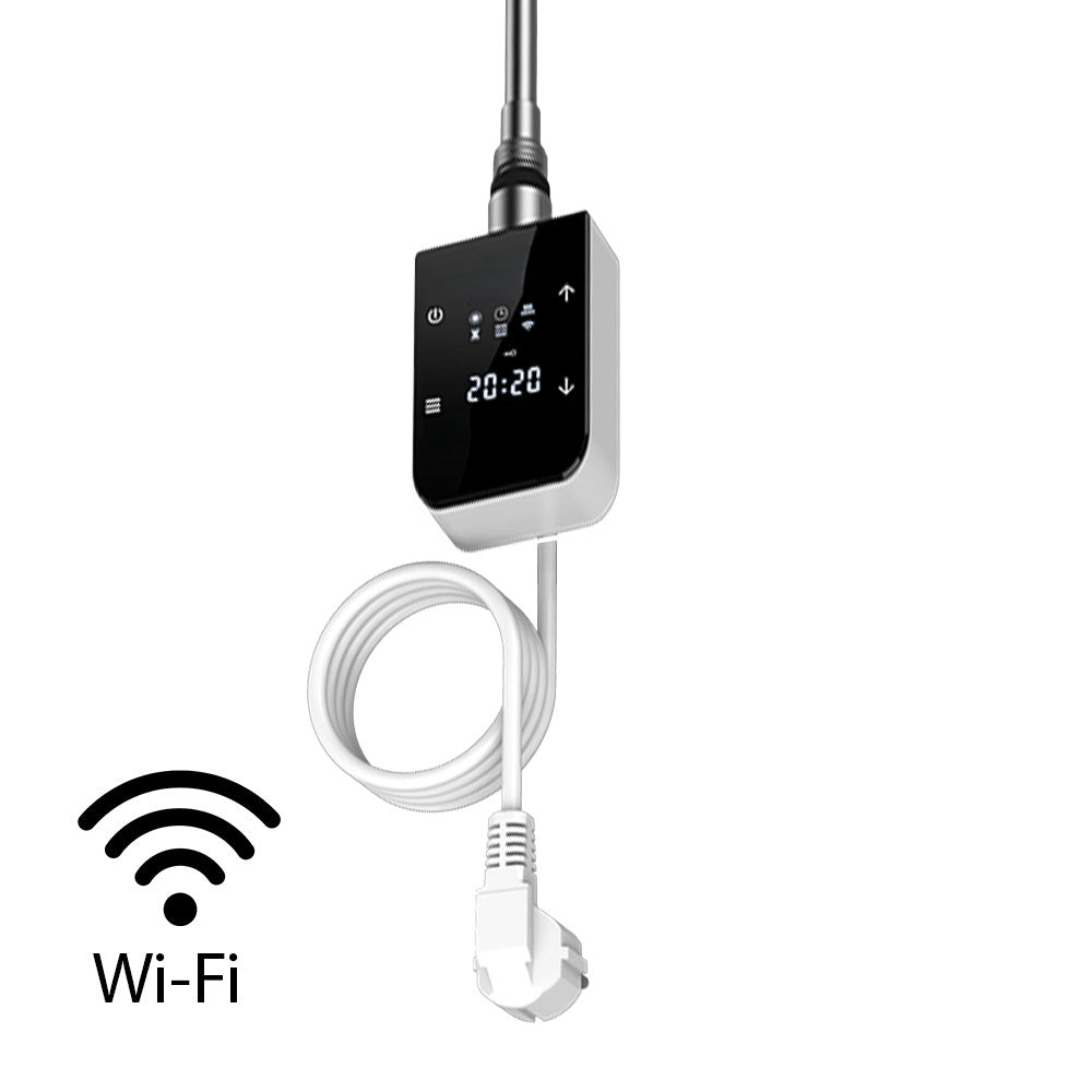 Wifi-s fűtőpatron törölközőszárító radiátorhoz digitális hőfokszabályozóval 800W fehér Fő kép