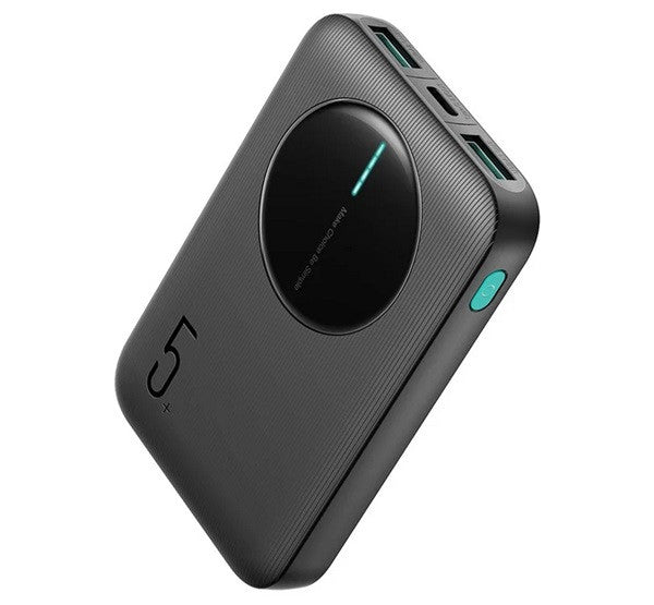 JOYROOM vésztöltő 2 USB+Type-C aljzat (5000mAh, 12W, PD gyorstöltő, LED jelzés) FEKETE Fő kép