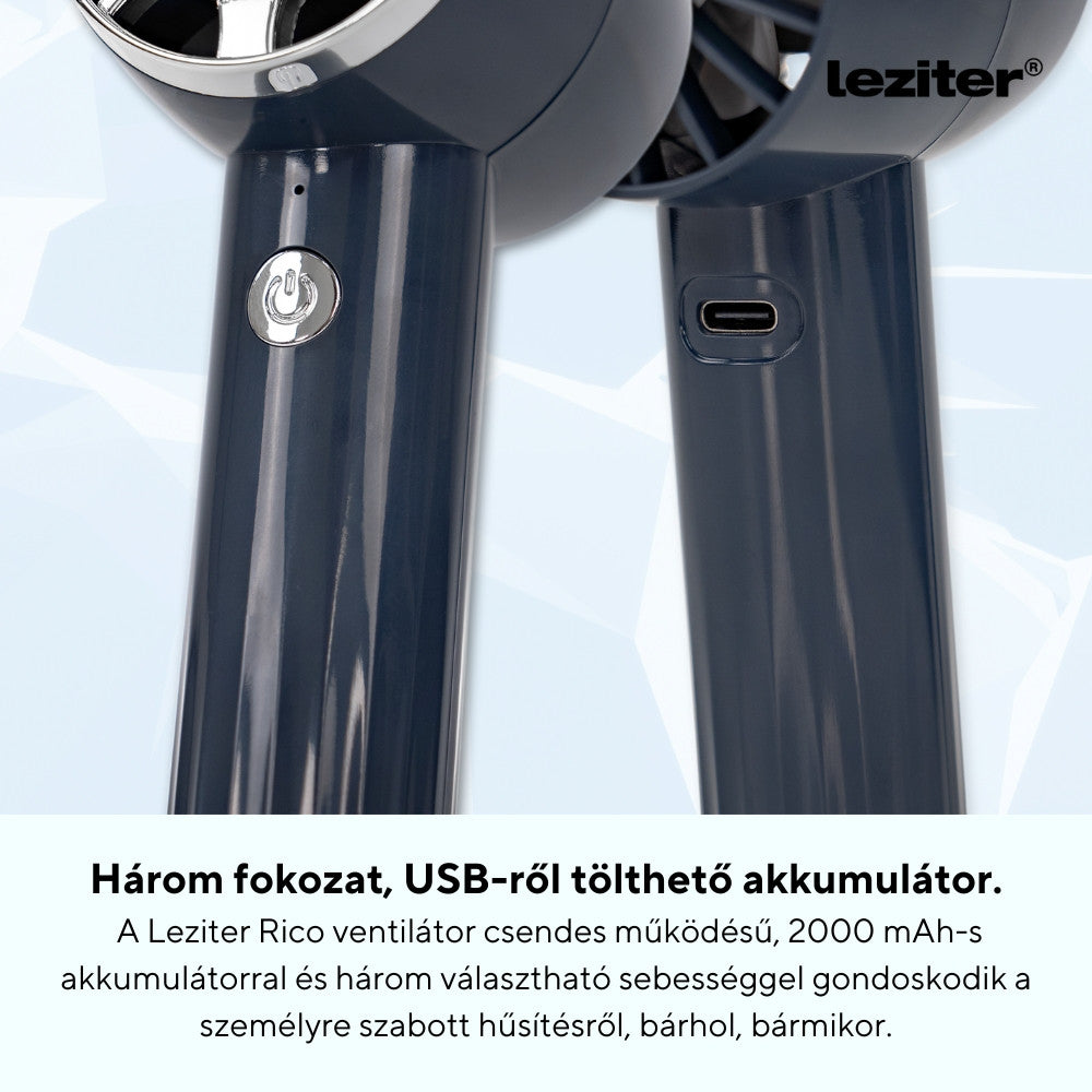 Rico kézi hordozható usb ventilátor 2000 mAh