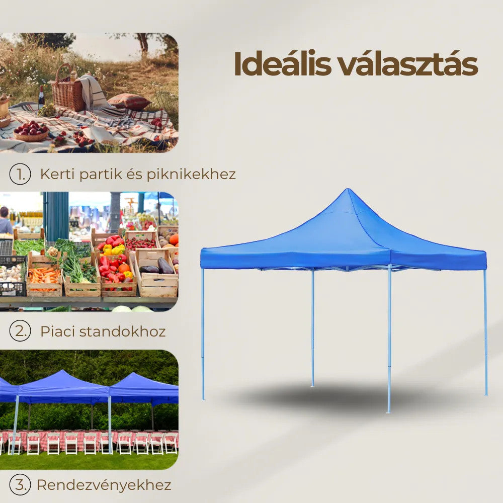 Összecsukható kerti pavilon 3x3 m Másodlagos kép