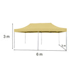 Összecsukható kerti pavilon 3x6 m