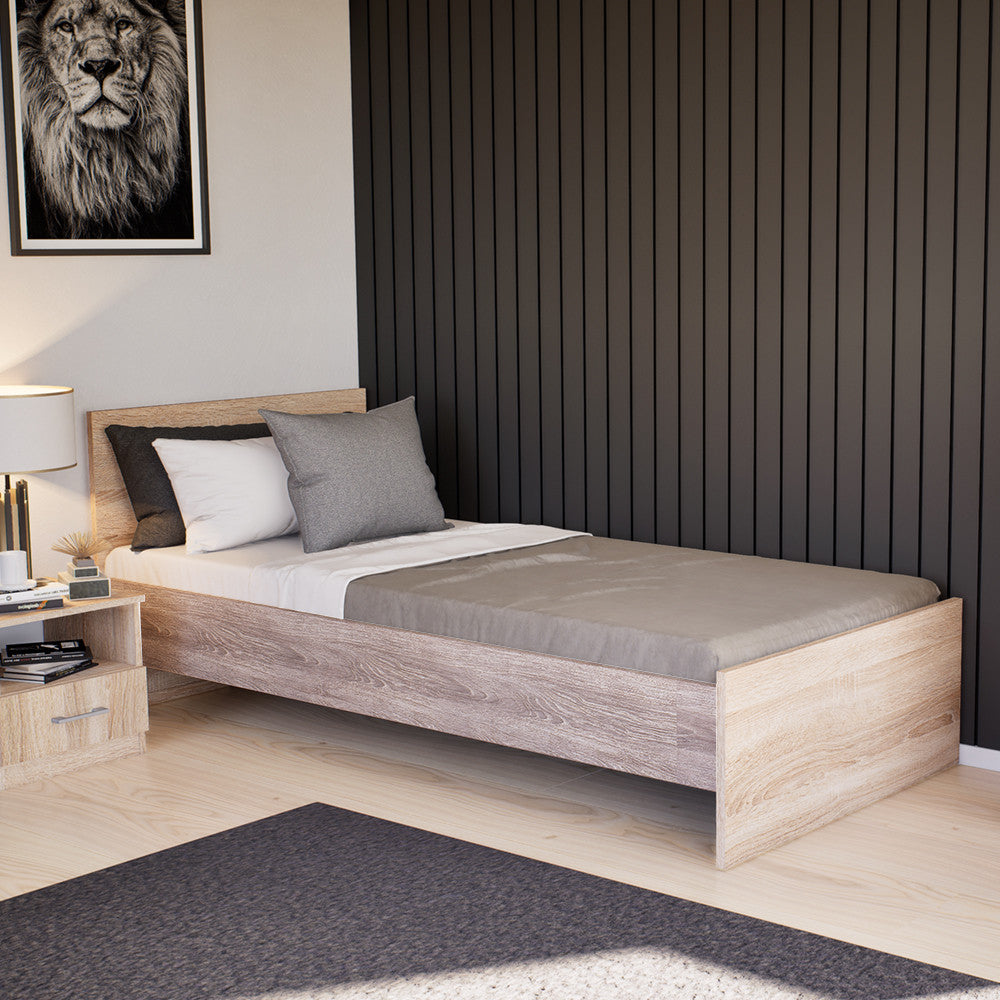 Miami egyszemélyes ágy 90x200 cm sonoma tölgy-yorki tölgy Másodlagos kép