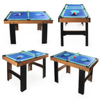 4 az 1-ben játékasztal, csocsó, ping-pong, biliárd és léghoki játékhoz