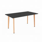 Silla 120 4+1 étkező garnitúra fekete-fehér