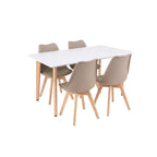 Silla 120 4+1 étkező garnitúra fehér-bézs