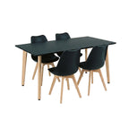 Silla 150 4+1 étkező garnitúra fekete-fekete