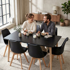 Silla 150 6+1 étkező garnitúra fekete-fekete