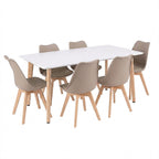 Silla 150 6+1 étkező garnitúra fehér-bézs